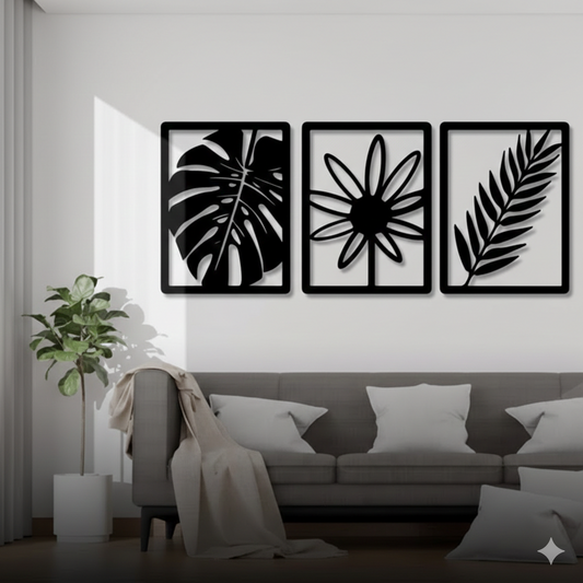 تابلو ثلاث اوراق من الطبيعة